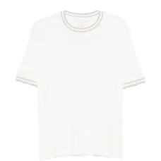 Футболка с ребристой отделкой