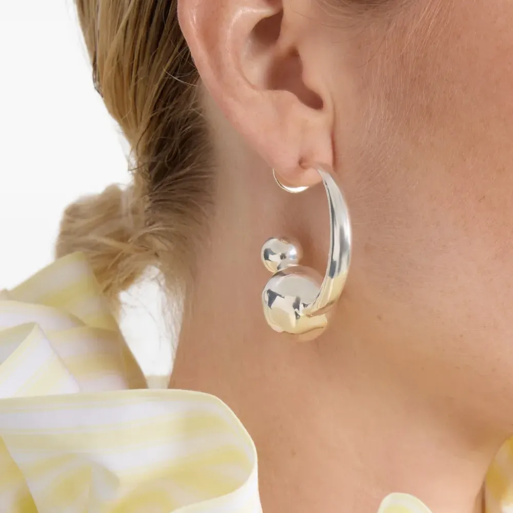 Серьга-кольцо Mercury