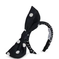 Ободок в горох с бантом