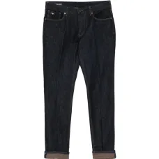 Джинсы с пятью карманами и нашивкой с логотипом Джинсы с пятью карманами и нашивкой с логотипом