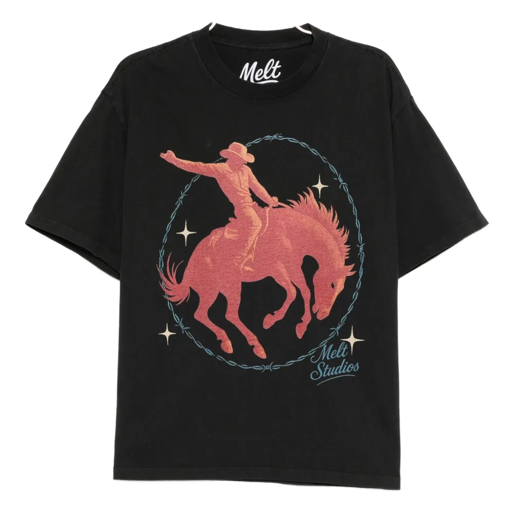 Футболка с принтом лошади