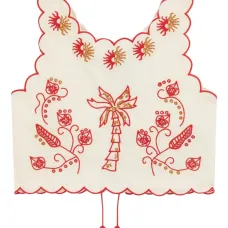 Топ с фестонами и вышивкой Топ с фестонами и вышивкой