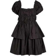 Мини-платье Ltyza с ярусами и пышными рукавами