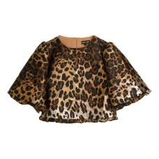 Блузка с леопардовым принтом