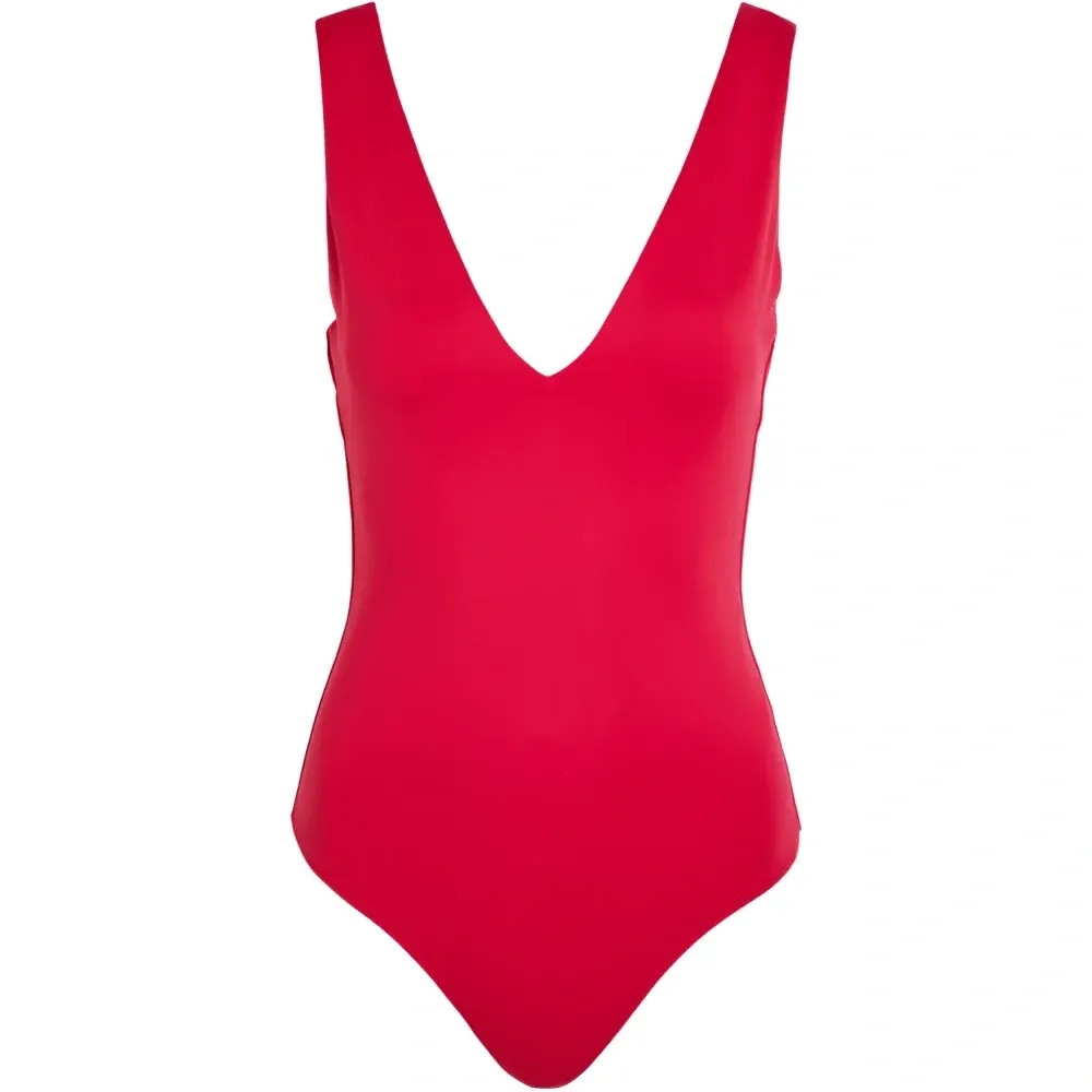 Боди с V-образным вырезом из неопрена