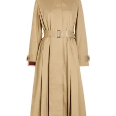 Тренч Sofia с поясом и складками