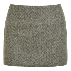 Твидовая мини юбка Carla с узором в елочку