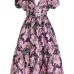 Жаккардовое платье миди Floraison