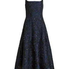 Платье миди с пайетками