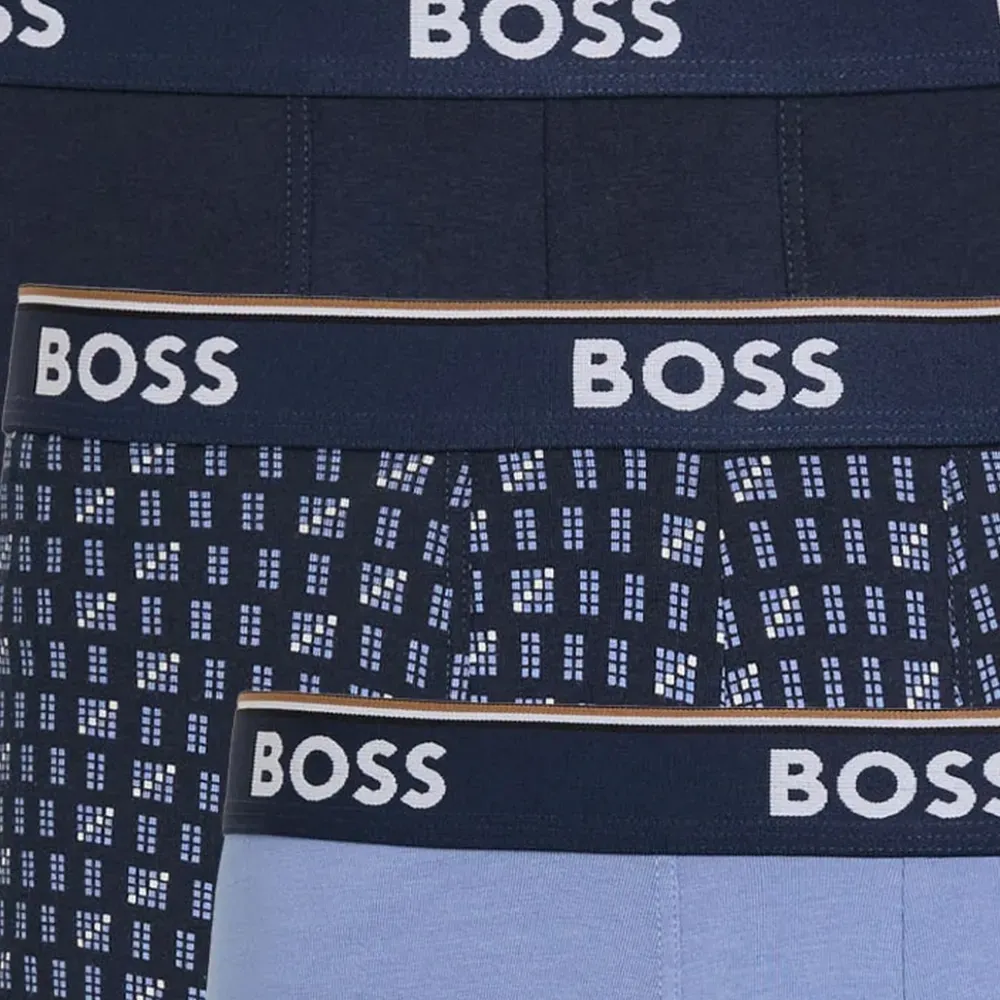 Комплект из трех боксеров с логотипом Комплект из трех боксеров с логотипом