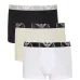 Трусы-боксеры с логотипом на поясе (набор из трех штук)