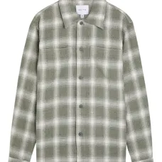 Рубашка в клетку с карманом