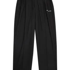 Широкие брюки с вышитым логотипом