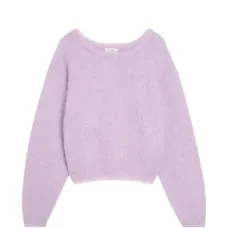 Джемпер с воротником-лодочка