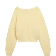 Джемпер с воротником-лодочка