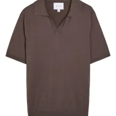 Рубашка поло с V-образным вырезом