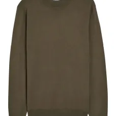 Свитер с круглым вырезом и длинными рукавами