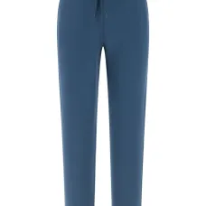 Спортивные брюки с кулиской и накладными карманами