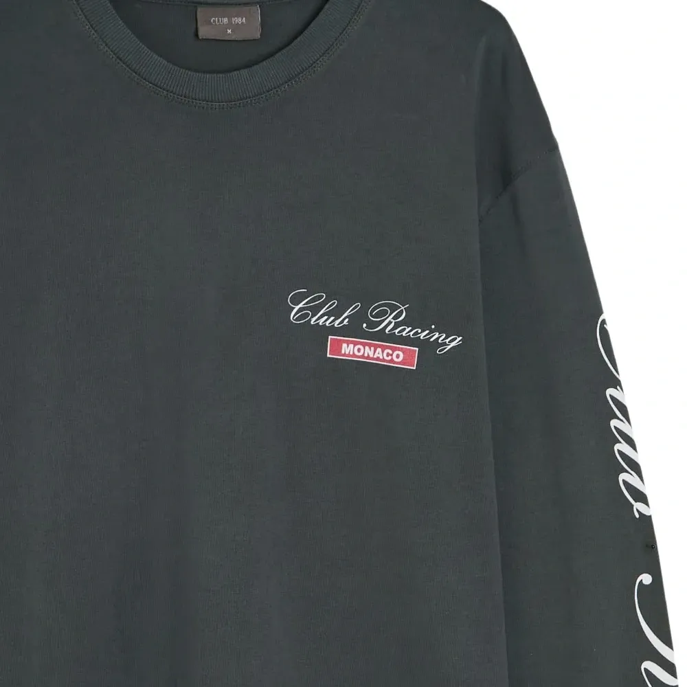 Футболка с длинными рукавами и принтом