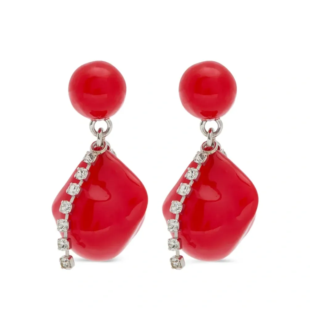 Серьги-подвески с кристаллами Серьги-подвески с кристаллами