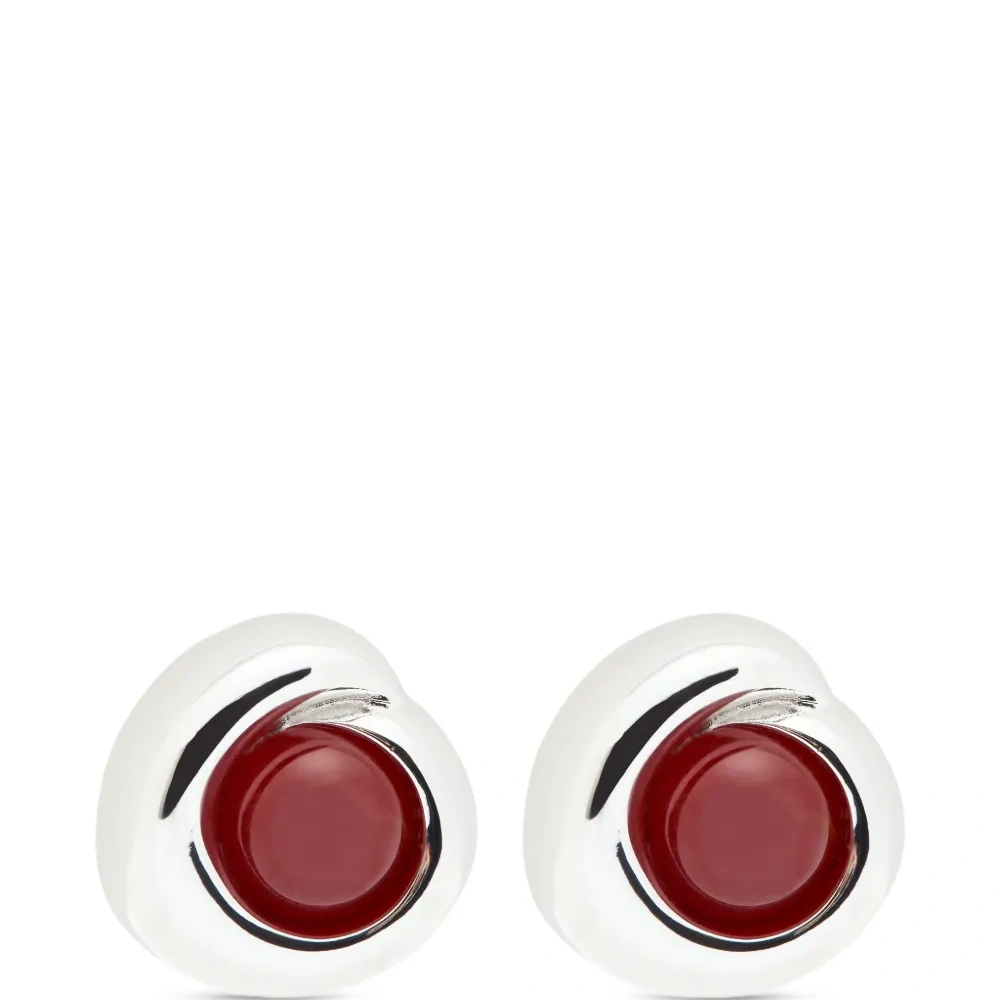 Серьги Agnes с красными камнями