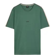 Футболка с полосатой отделкой