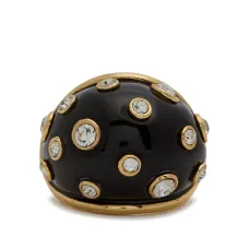 Кольцо с кристаллами