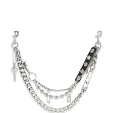 Плечевой ремень-цепочка с подвесками-люверсами