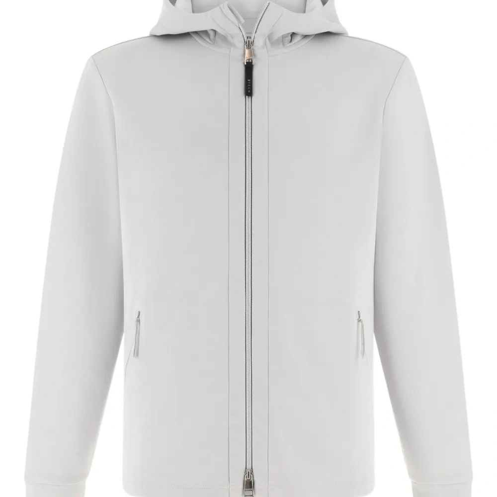 Свитер на молнии с капюшоном