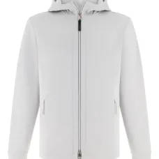 Свитер на молнии с капюшоном