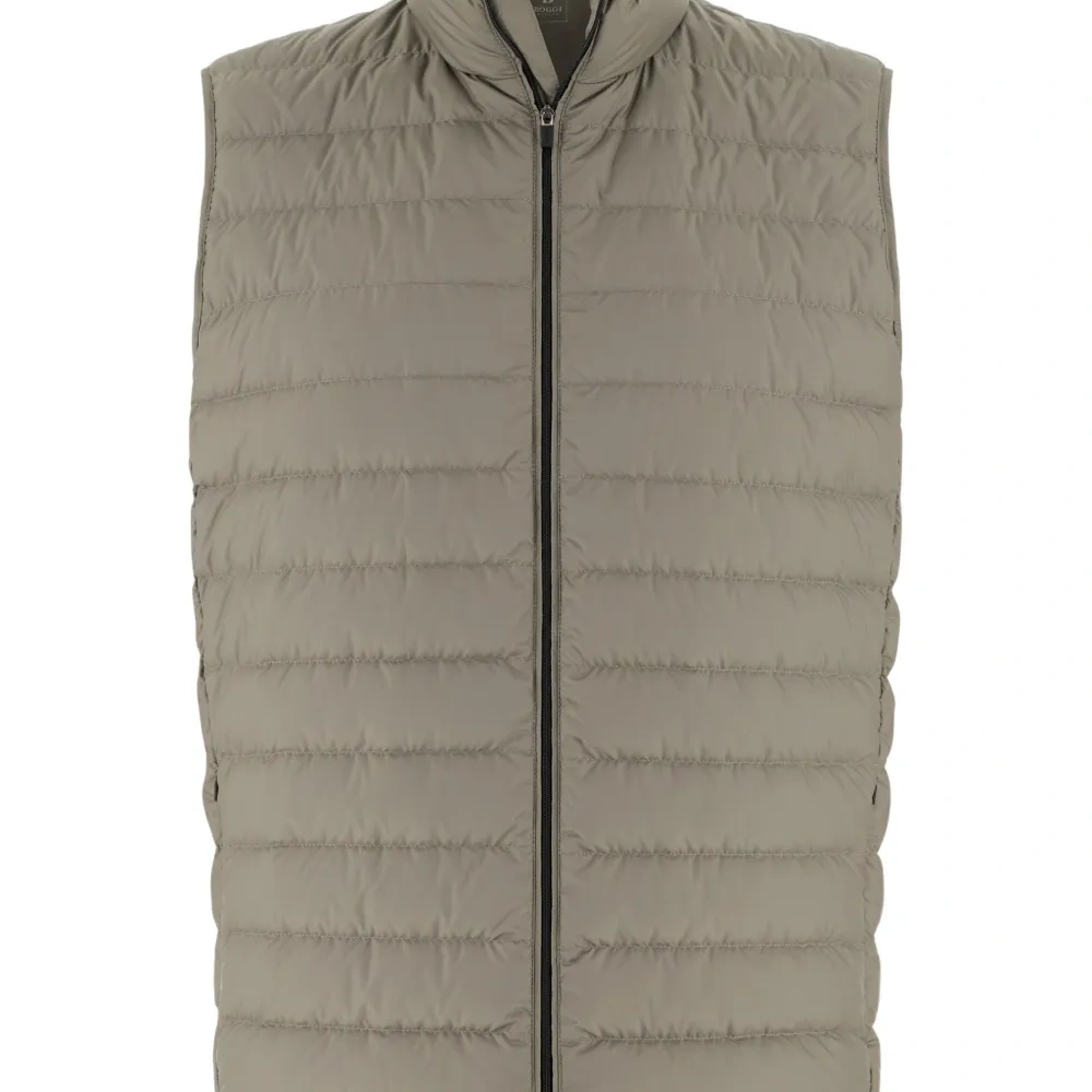 Стеганый жилет с нашивкой-логотипом