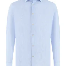 Рубашка в полоску с воротником токио