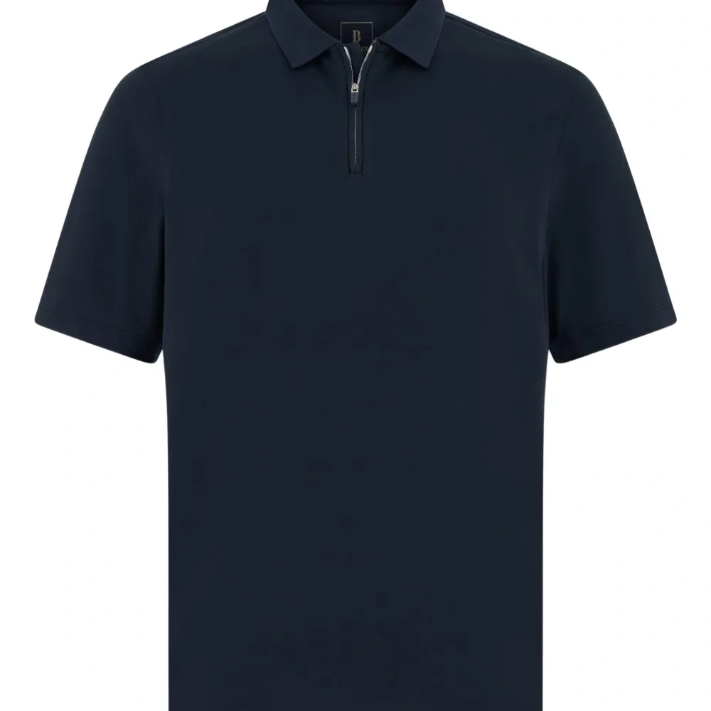 Поло на молнии из пике