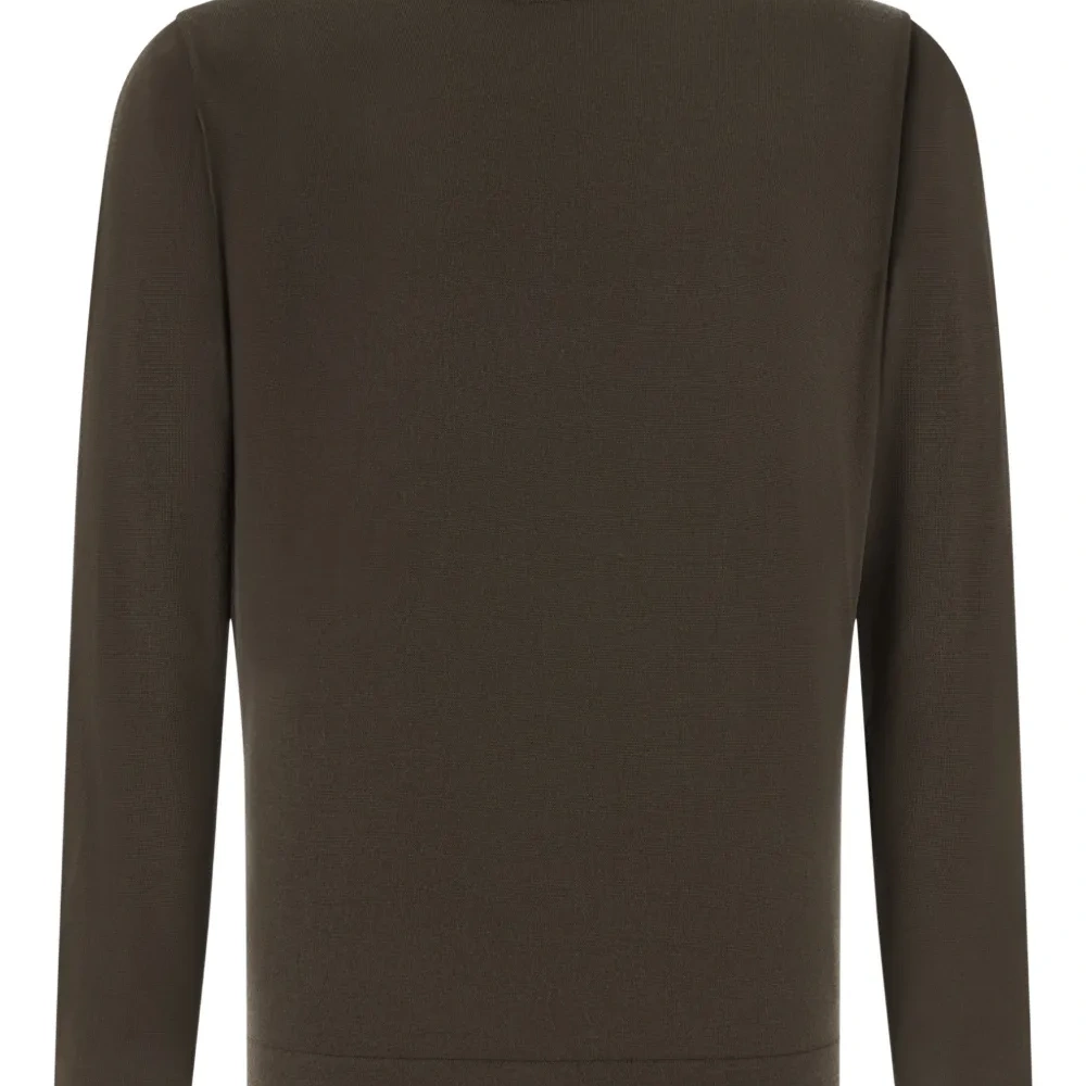 Вязаный джемпер с круглым вырезом