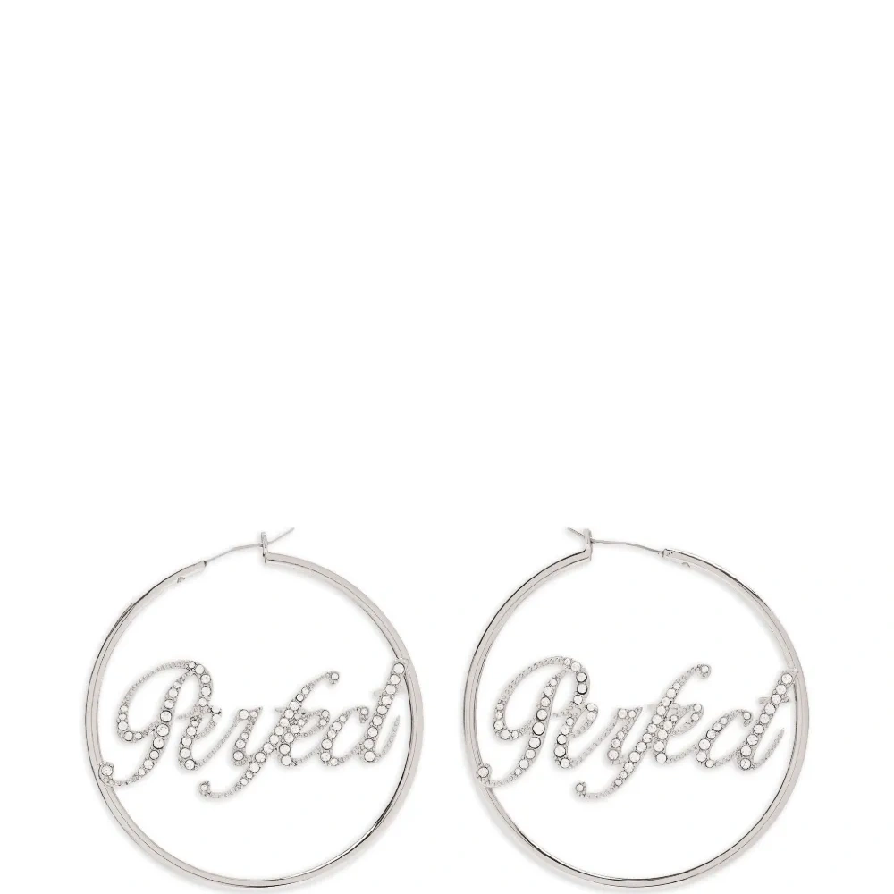 Обручальные серьги, украшенные кристаллами