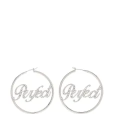 Обручальные серьги, украшенные кристаллами