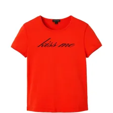 Футболка с круглым вырезом