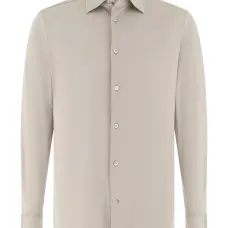 Поло с воротником на пуговицах из перламутра