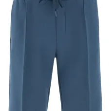 Бермуды с кулиской и накладными карманами