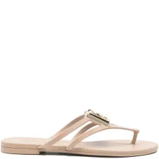 Шлёпанцы с отделкой в виде логотипа