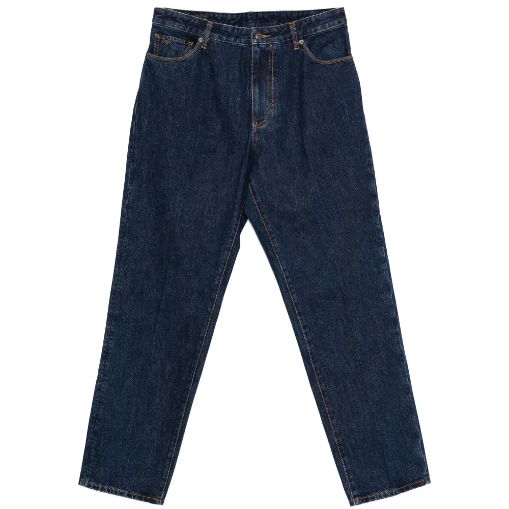 Джинсы с нашивкой-логотипом