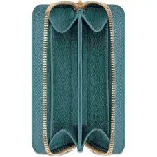 Маленький кожаный кошелёк на молнии