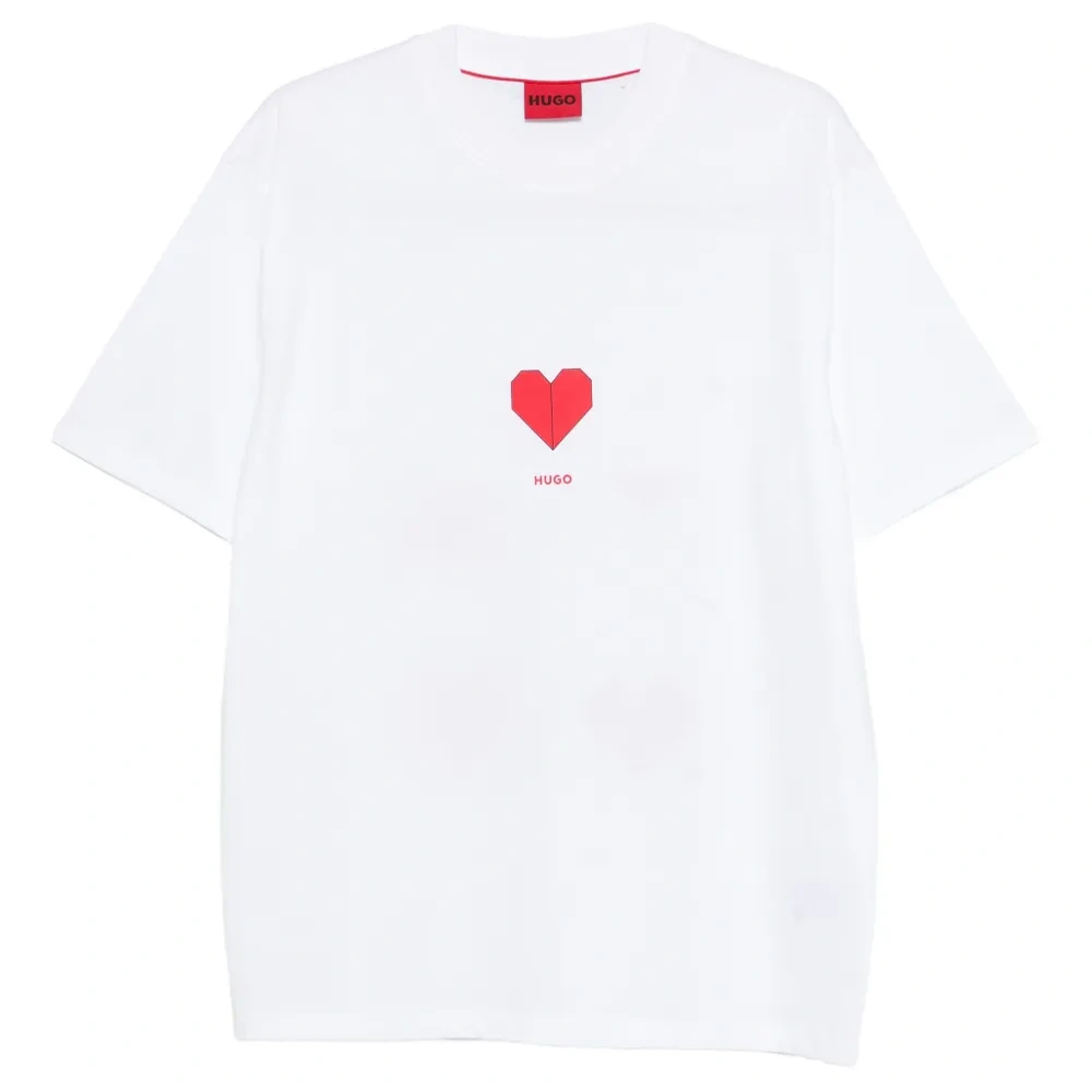 Футболка с принтом в виде сердца