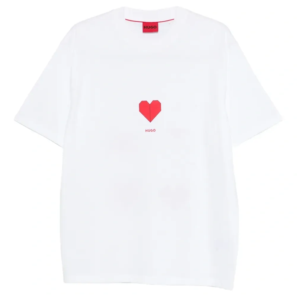 Футболка с принтом в виде сердца