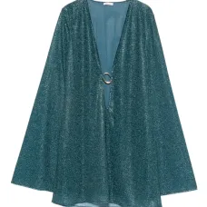 Мини-платье Lumière с V-образным вырезом и кольцом