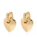 Серьги с украшением в виде сердца