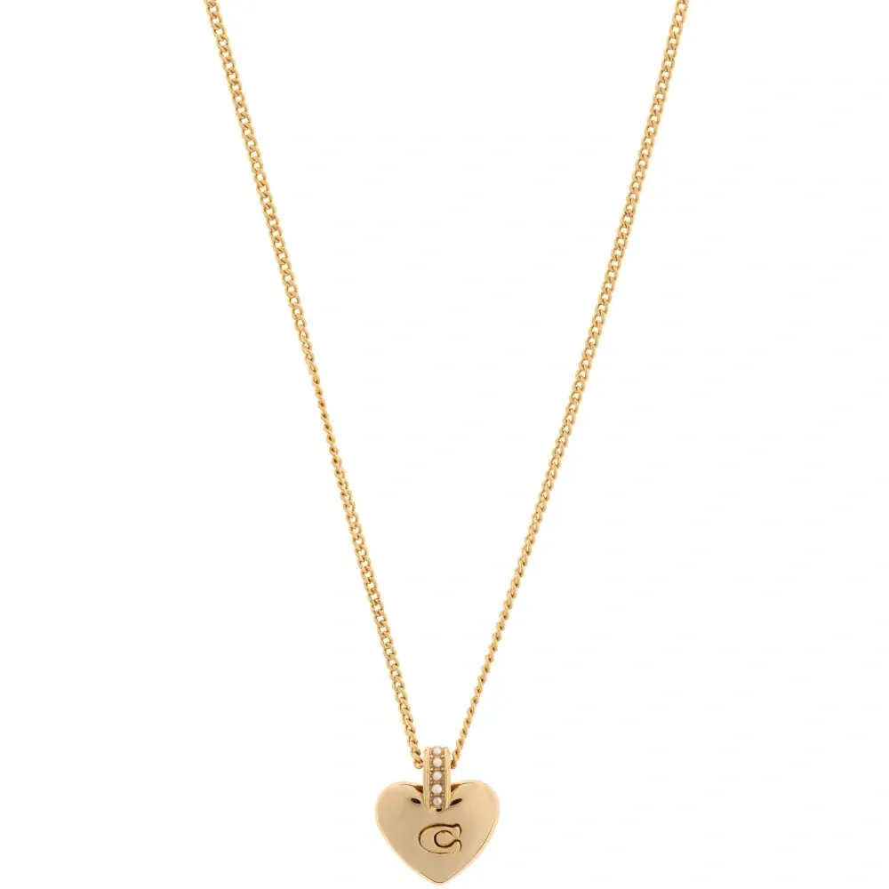 Колье с кулоном в виде логотипа-сердца