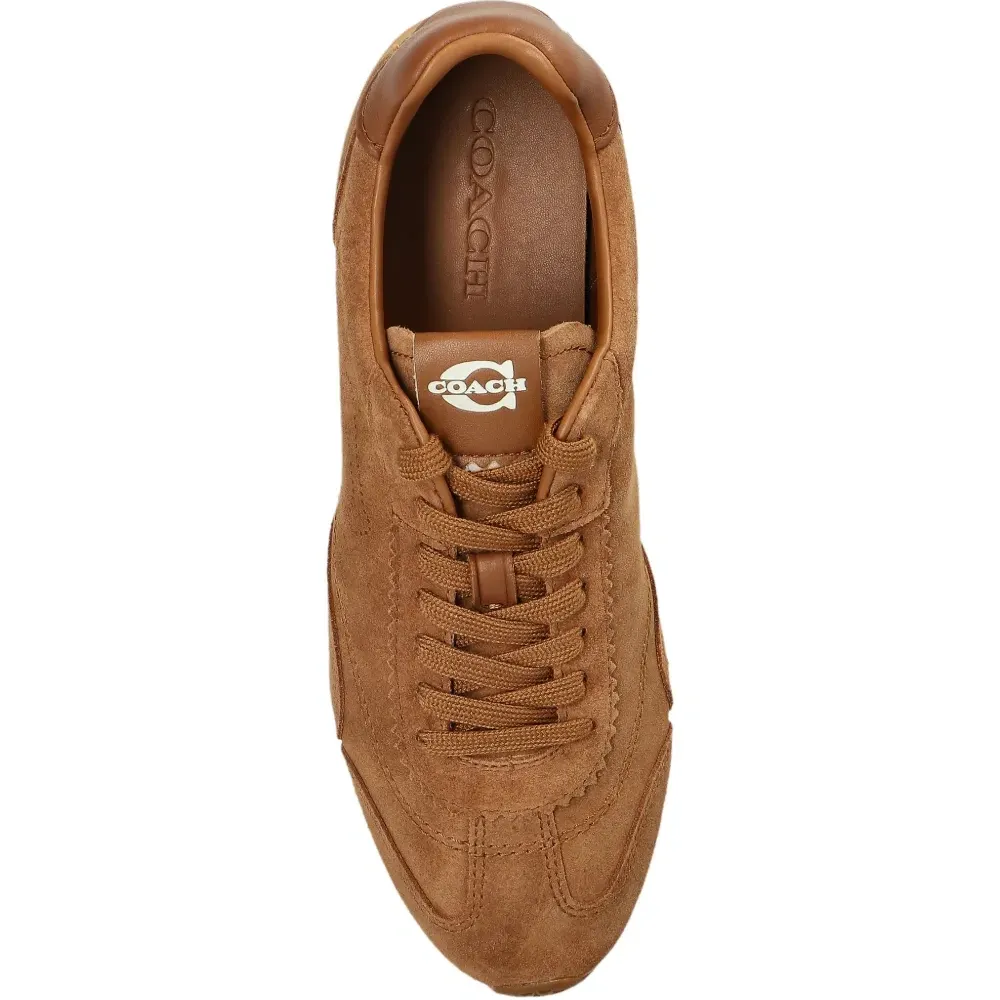 Замшевые кеды на шнуровке