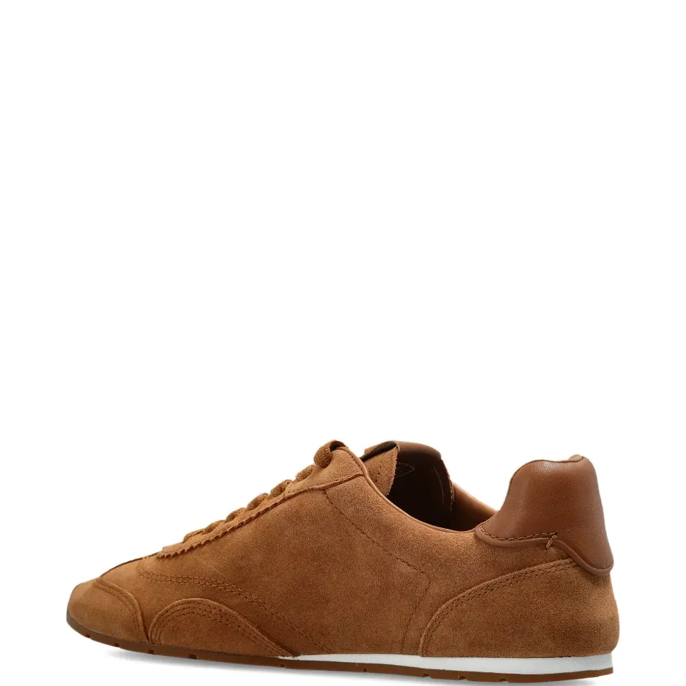 Замшевые кеды на шнуровке