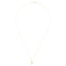 Мини-колье с изогнутой подвеской-буквой